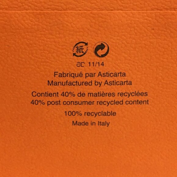 Hermes Shopping Bag 18" x 16" x 6.5" X-Large Orange Paper Gift Bag Authentic - Picture 5 of 15